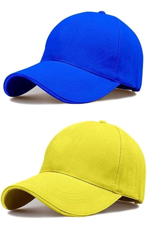 Image of SELLORIA Acrylic Brand A Combo Pack Of 2 Stylish Sport Inspire + Baseball.Cap For Men Baseball Caps Plain Adjustable Mens And Womens Casual Formal Cap (Pack Of 2)