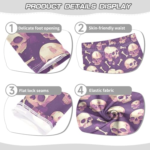 Brown and White Cow Pattern Kids Baby Girls Cotton Leggings Stretch Full Length Dance Pants Exercise3