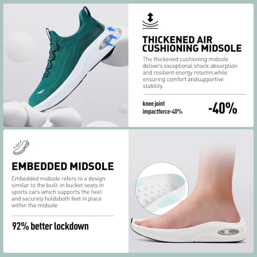 Image of Wide Toe Box Shoes Women Slip on Sneakers with Arch Support, Extra Wide Width Comfort Walking Shoes for Plantar Fasciitis, Zero Drop Cushion Tennis Gym Shoes