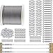 TooTaci 122M Cable Inox,Corde en Acier Inoxydable à Suspendre Kit,3mm Cable Métallique avec M5 Tendeurs Câble,Manchons pour Câble Métallique,Kit Cable en Acier pour Garde-Corps Escalier/Terrasse