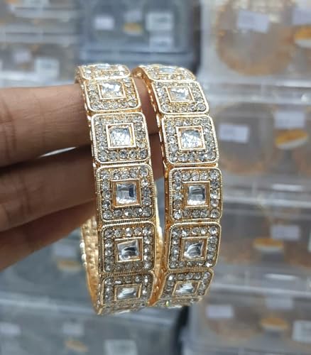 Stylish Kundan Bangles for Women