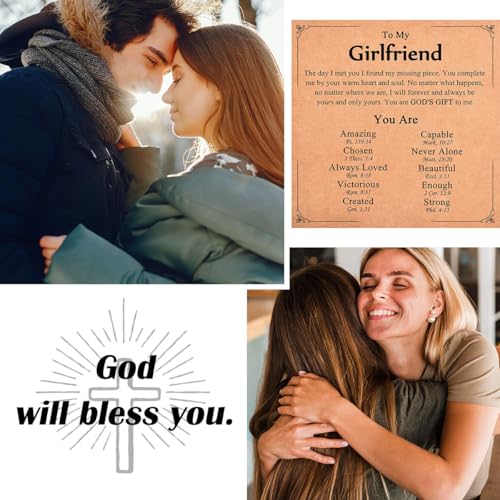 Image of Religious Cross Bracelet for Women Girls, Christian Gifts for Daughter Granddaughter Sister in Christ Friend Niece on Birthday Christmas Easter Valentines Day Graduation