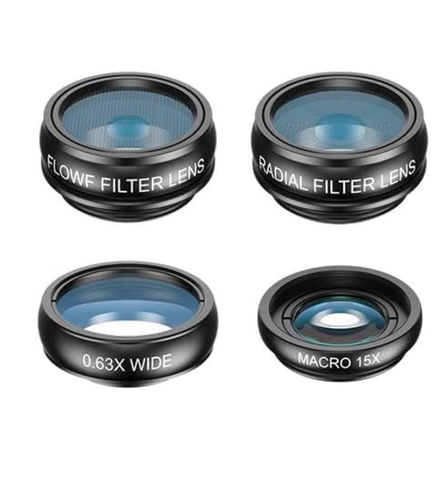 Auricase Lente per smartphone, 2 in 1 Lente macro per iphone, obiettivo per cellulare, obiettivo macro 12,5x, grandangolare 0,45x, per la maggior parte degli smartphone (Nero-2in1)