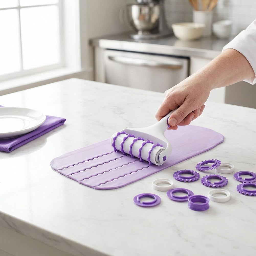 Ausstechform für Fondant, Lebensmittelqualität, Kunststoff, Keks-Stempel, Kuchen, Cupcakes, Fondant, Dekorationswerkzeug (25 Stück Fondant-Bänder-Ausstechformen)