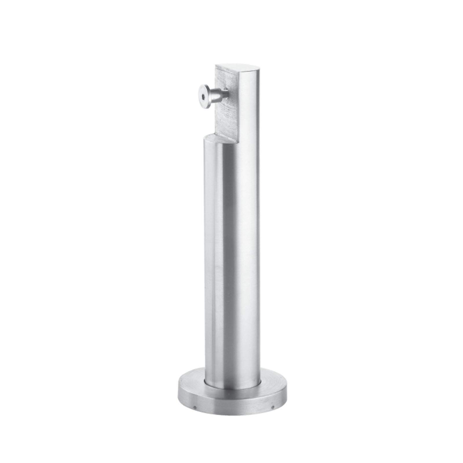 Access Hardware Cubicle Partition Leg Support With 150Mm Height For 13Mm & 20Mm Partitions In Satin Stainless Steel Finish
