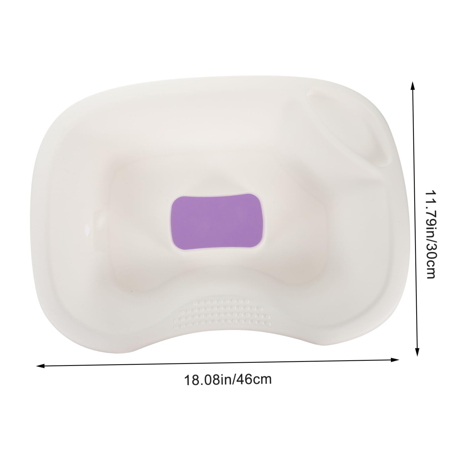 Lavatesta Bianco in Plastica Supporto Collo e Spalle | Lavaggio da Sdraiati, Design Ergonomico, Uso Domestico, Adatto a Ragazzo Ragazza e Gestanti