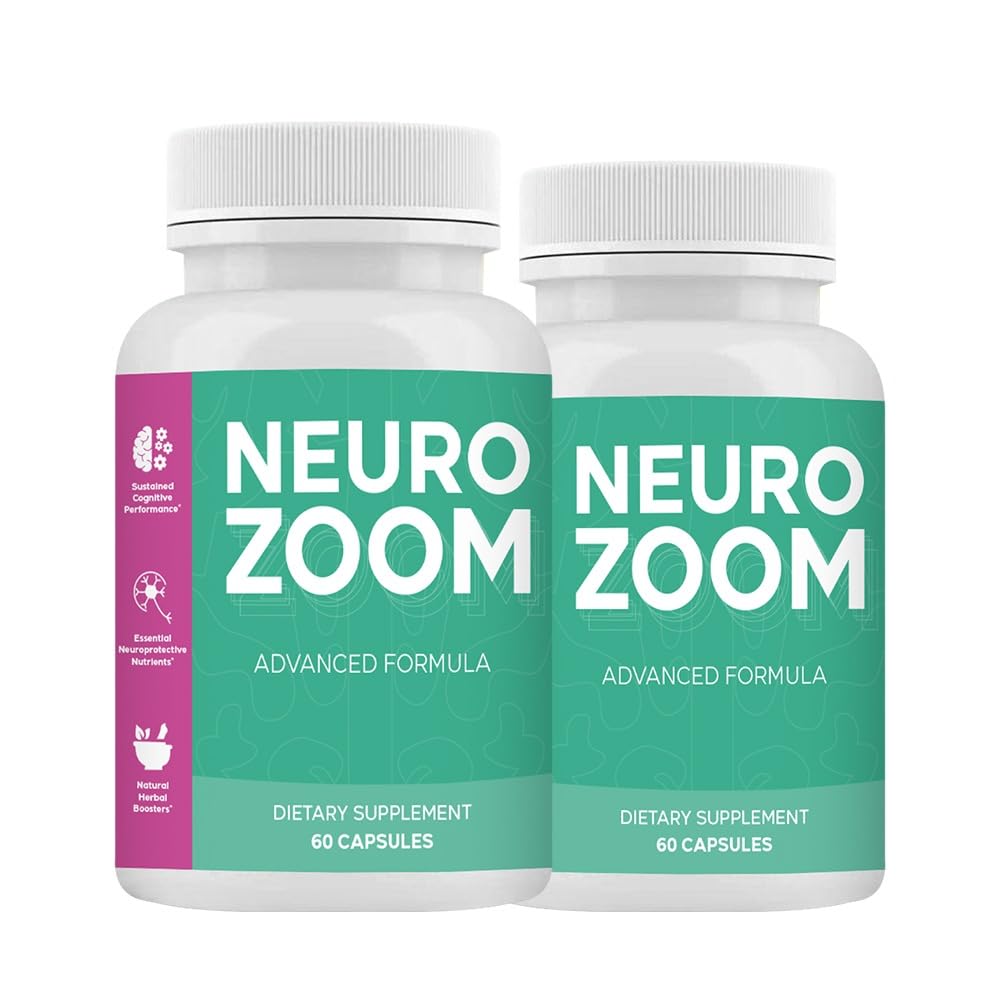 (2 Pack) Neuro Zoom Advanced Formula - Neuro Zoom Supplement - Neuro Zoom Pills (120 Capsules - 2 Month Supply)