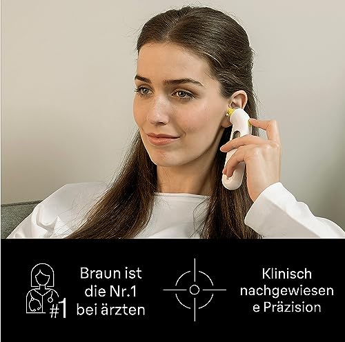 Braun ThermoScan 3 Ohrthermometer | Schnelle 1-Sekunden-Messung | Akustische Fieberanzeige |...