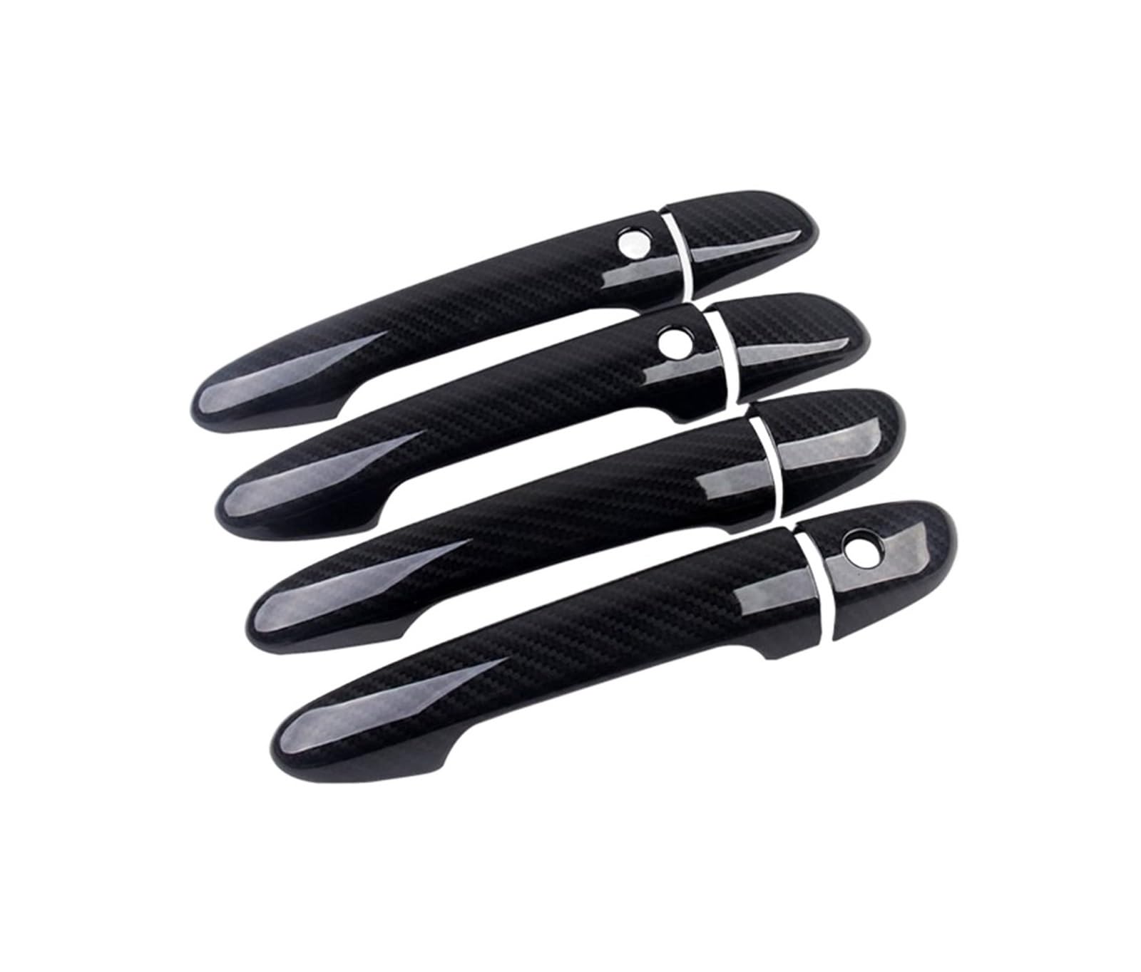 QWQTHGS Car Exterior Door Handle Cap Carbon Fiber Car External Outer Door Handle Bowl Catch Cover Protection Trim Sticker for Mazda CX-5 CX5 KF 2017-2020(1)