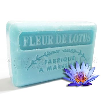125G Savon De Marseille Soap - Lotus Flowers Fleur De Lotus