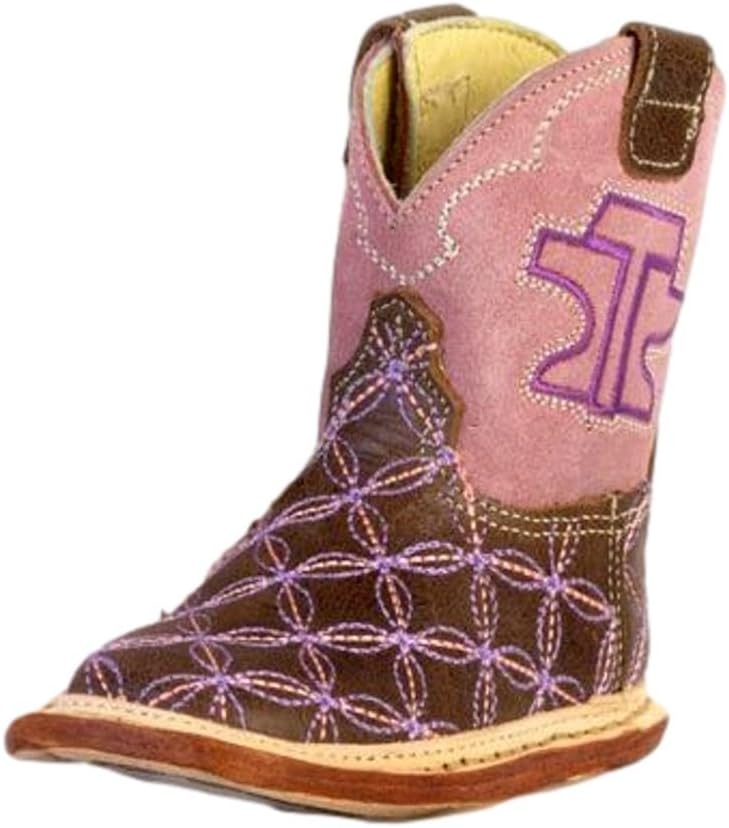 Tin Haul Western Boots Girls Stitched Brown 14-016-0101-5102 BR