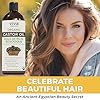Viva Naturals Organic Castor Oil, 16 fl oz - Cold Pressed Castor Oil for Skin, Hair and Lashes - For Thicker and Soft Feeling & Looking Hair - Certified Organic & Non-GMO - Includes Beauty Kit #1