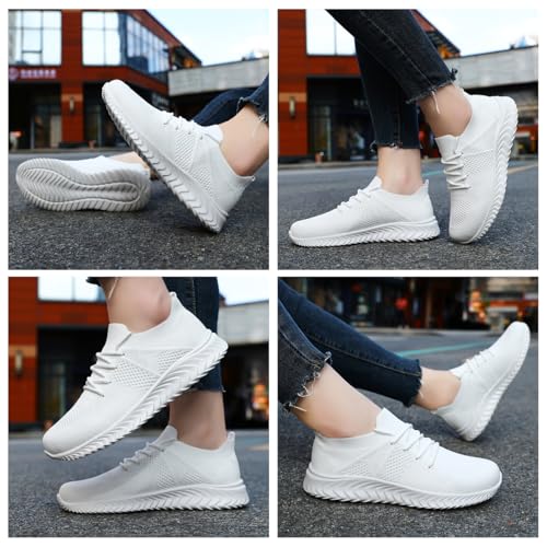 Image of Womens Shoes Running Walking Sneakers Slip On Sport Outdoor Casual Tennis Workout AthleticGym Shoes Lightweight Comfortable Fashion Fitness Shoes