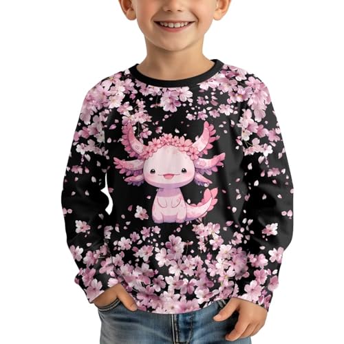 Boys Girls Long Sleeve Shirt Kids Comfy Soft Crewneck T-Shirt Breathable Tops Casual Lounge Wear Outdoor Clothes4