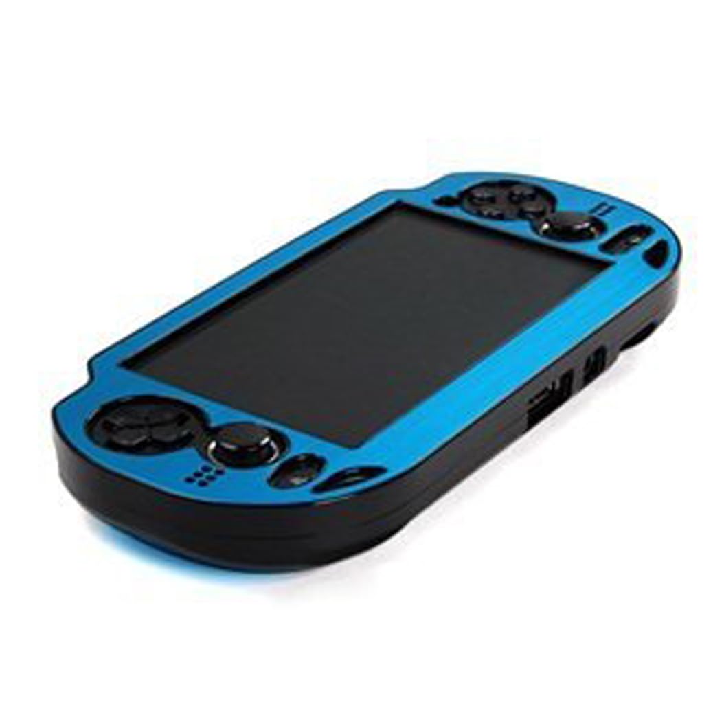 COSMOS Light Blue Protection Hard Case Cover for Playstation PS VITA 1000, Fits for Oval Start & Select Button Only, with LCD Touch Screen Cleaning Cloth