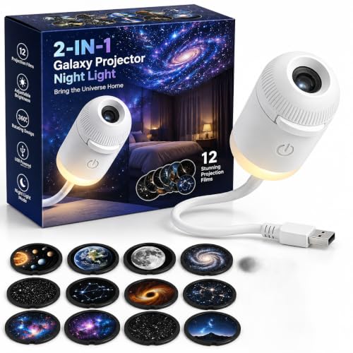 Buy 2-in-1 Galaxy Projector Night Light with 12 Slides - Image 2