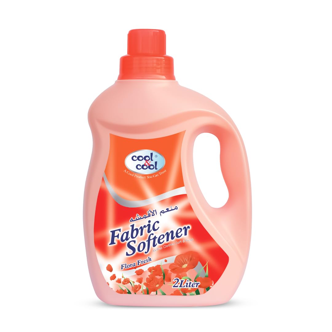 Flora Fresh Fabric Softener 2 Liters - Long-Lasting Scent, Gentle Fabric Care, Laundry Essential