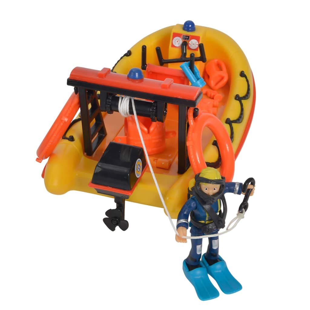 Smoby Simba - Sam Le Pompier - Ocean Bateau Neptune Flottant - Figurine Penny Articulée Incluse - Dès 3 Ans - 109251047038