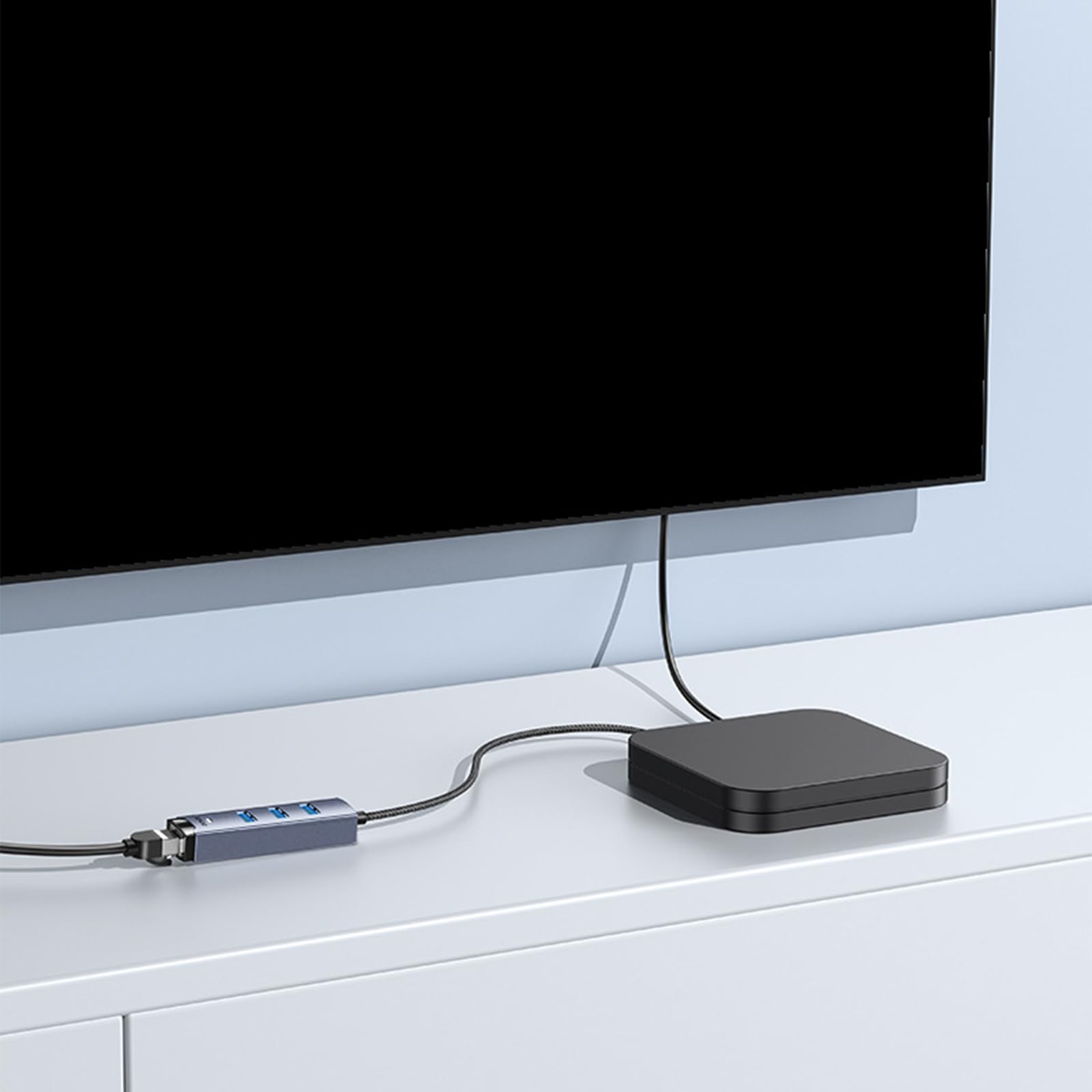 Générique Hubs USB avec Ethernet Haute Vitesse, taux de de 5 Gbit/s, Adaptateur USB C Ethernet, Parfait pour Les utilisateurs Professionnels Occasionnels, répartiteur multiports