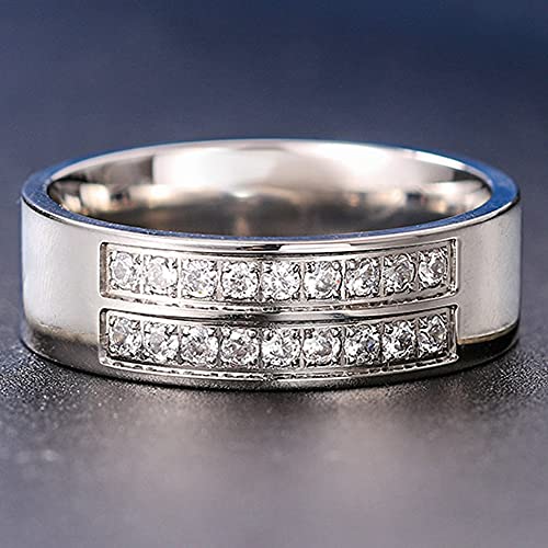 Jude Jewelers Stainless Steel Half Eternity Wedding Band Anniversary Statement Ring2