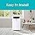 BLACK+DECKER Portable Air Conditioner, 12,000 BTU with Heat, w, White
