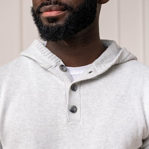 Image of Organic Henley Sweater Hoodie