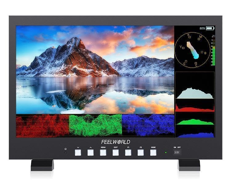 Image of FEELWORLD FVM215-1000 21.5 inch Professional Production Broadcast Monitor High Brightness 1000nit Full HD IPS 4K60Hz HDMI 3G-SDI Waveform Monitoring 3D LUT