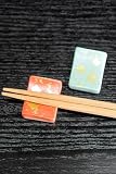 和座の蔵 おしゃれ 和食器 九谷焼 ペア 箸置き 金箔ちらし 陶器 高級 ブランド 和食器 カトラリーレスト 日本製