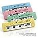 RockJam 49 Key Keyboard Piano, Portable Electronic Music Keyboard with Speakers, USB-C Power or Battery Operation, Headphone Input, 200 Tones, 200 Rhythms, Note Stickers & Lessons