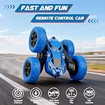 Remote Control Car, RC Cars Toys for Kids Ages 6-12, 2.4GHz RC Stunt Truck with 360° Double-Sided Flips, 4WD Off-Road Racing, Christmas Birthday Gifts for 3 4 5 6 7 5-7 6-8 8-10 Year Old Boys Girls - Image 2