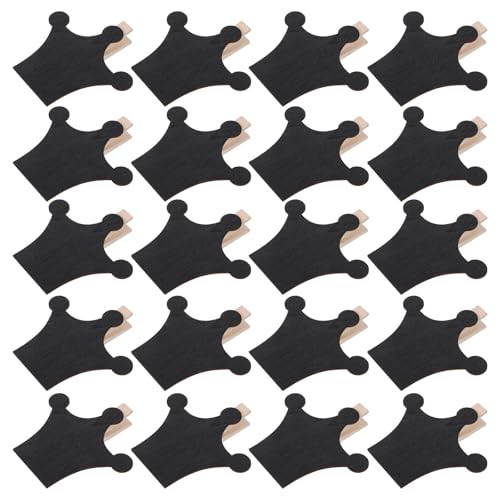 Mini letreros de pizarra con clips reutilizables para notas en casa