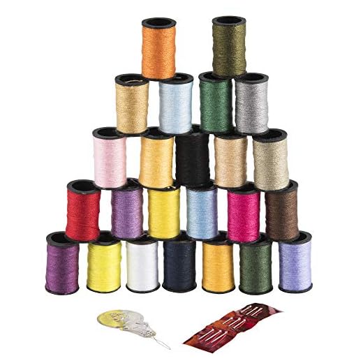 SINGER 00264 Polyester Hand Sewing Thread, Assorted Colors, 24 Mini-Spools