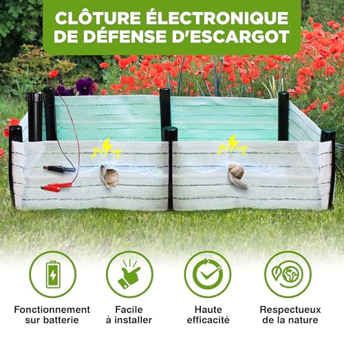 Clôture électrique pour protéger contre les escargots vos potagers - 4