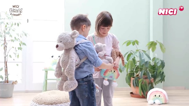 Nici Bär Finni beige liegend 50 cm Plüschbär Plüschtier - Teddys Rothenburg