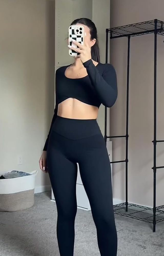 Amazon.com: Aoxjox High Waisted Workout Leggings for Women