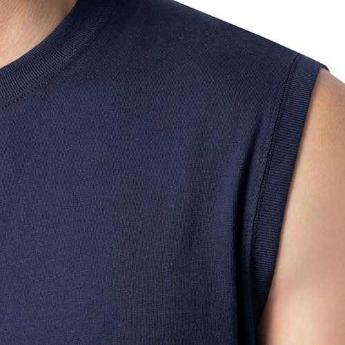 Image of Fruit of the Loom Men's Eversoft Cotton Sleeveless T Shirts, Breathable & Moisture Wicking with Odor Control, Sizes S-4X