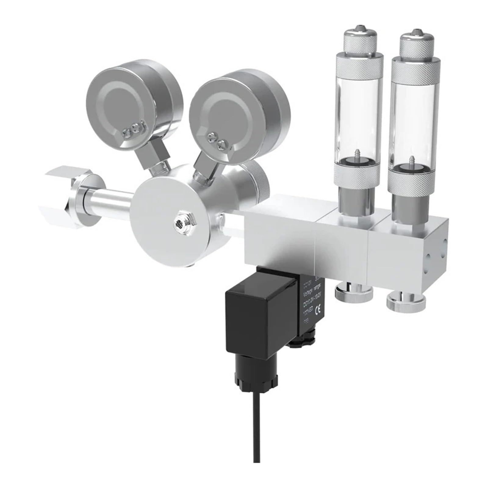 Solenoide regulador de CO2 for Acuario, Accesorios de válvula de Cilindro Alto, Kit de Pesca, Reductor de dióxido de Carbono for pecera