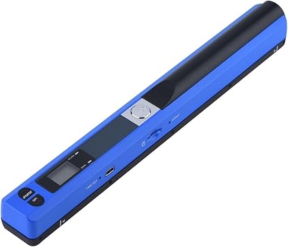 Document Scanners, Portable Creative Handheld e Portable Document Image A4 Hand Scanner, 900DPI USB2.0 Scaner Support JPG/PDF FormatBlue