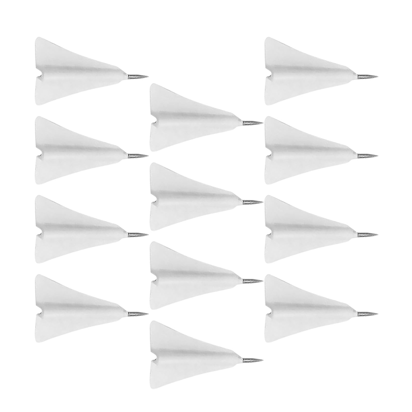 Puntine da Disegno Multifunzione a Forma di Aereo Set da 12 Pezzi Comode e Sostituibili per Bacheche di Sughero e Attività Creative in Ufficio e Scuola