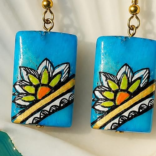 Image of Boho Ethnic Earrings Collection for Women - Colorful Tassel, Hoop, Stud, Drop, Chandelier & Huggie Styles Inspired by Festival Fashion