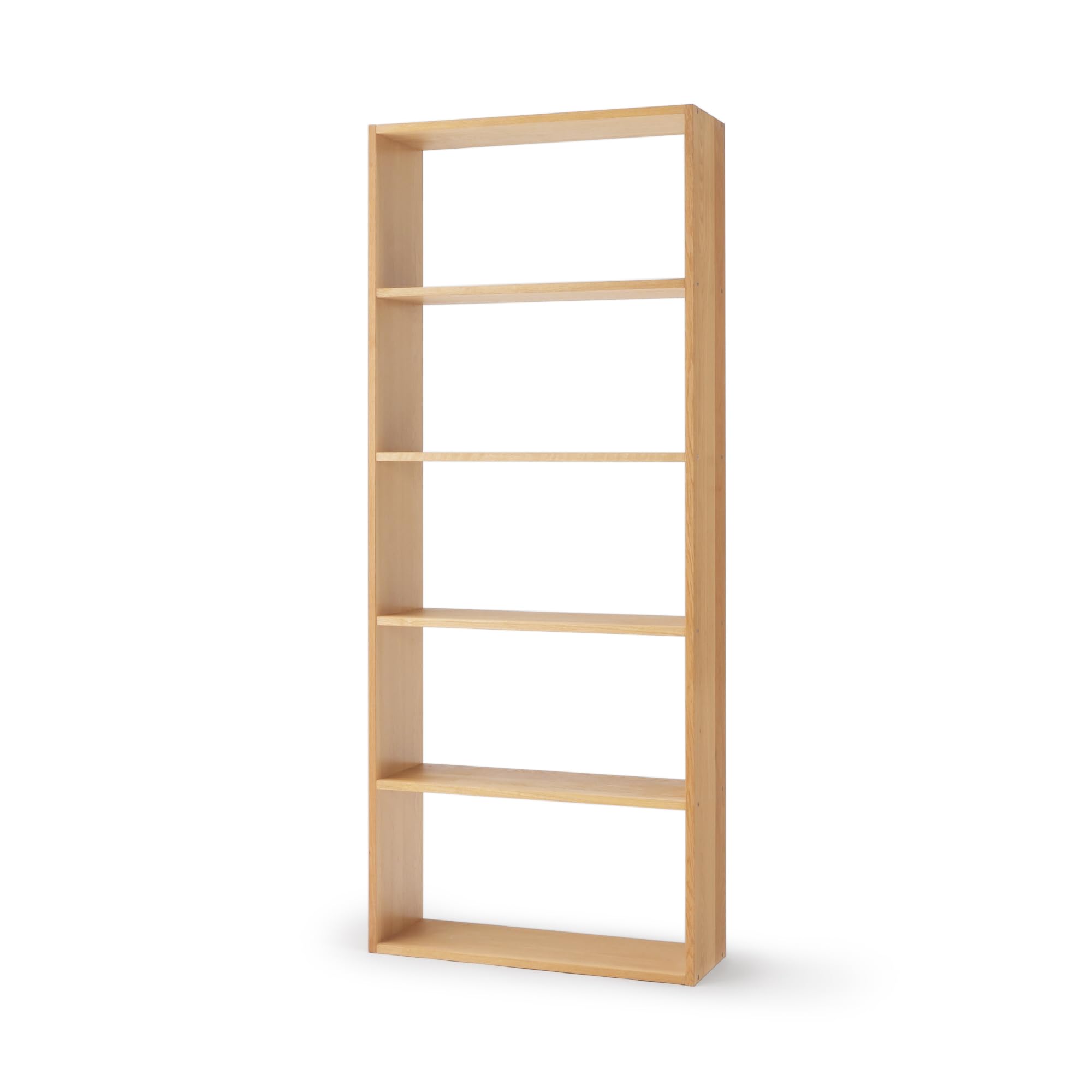 Amazon｜無印良品 スタッキングシェルフ・ワイド・5段・オーク材 幅