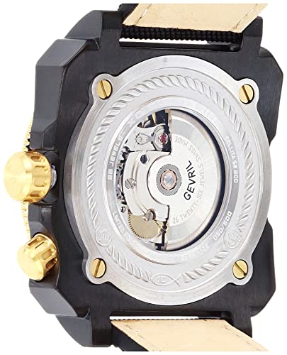 GV2 Men's XO Submarine Swiss Automatic Watch, Genuine Handmde Canvas Strap4