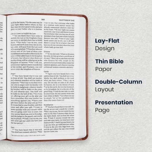 Image of Personalized ESV Large Print Bible for Adult, Name Engraved, Standard Size | Customize Your Camel Faux Leather Bible Your Way, Stay-Open Lay-Flat & Easy-Read Two-Column, Christian Occasion Gift