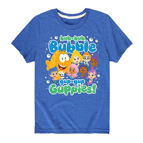HYBRID APPAREL - Bubble Guppies - Bub Bub Bubble Gup Gup Guppies - Toddler and Youth Short Sleeve Graphic T-Shirt