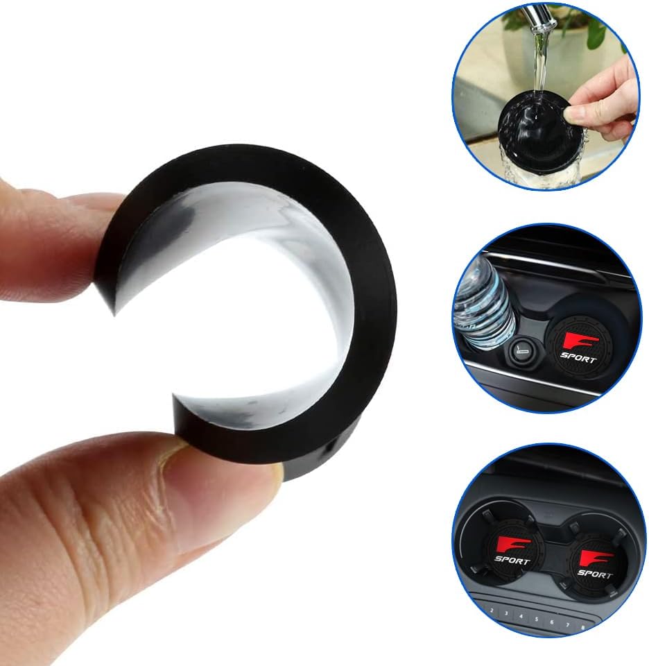 Car Cup Holder Coaster for Lexus F Sport F-Sport,Silicone Cupholder Coaster,Car Interior Accessories - Image 4