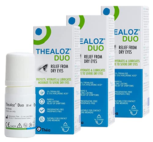 Spectrum Thea 3 X Thealoz Duo Preservative Free 10Ml For Severe Dry Eyes