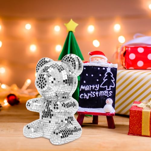 Ours boule disco petit format accessoire lumineux festif - 3