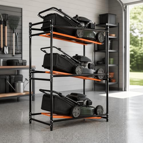 bytnghy 3-Tier Lawn Mower Rack