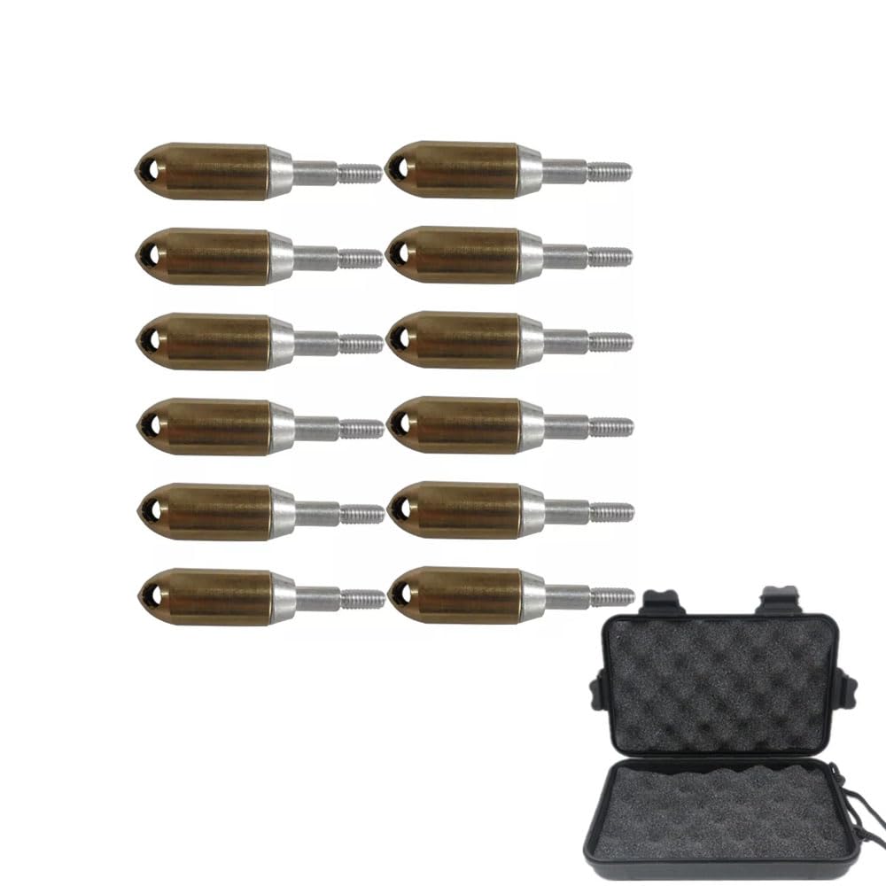 biubiusot Archery Heads Copper Whistle Arrowhead Outdoor Practice Whistles Arrow Broadhead Archery Broadhead Whistling Bow Heads Arrow Accessory (12pcs)