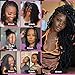 Afro Kinkys Human Hair Bulk 45g±5g/Pack Natural Black 100% Human Hair Soft 4C Afro Kinky Bulk Human Hair for Locs Extensions/Twists/Braids Can Dye and Bleach (Natural Black, 10 Inch)